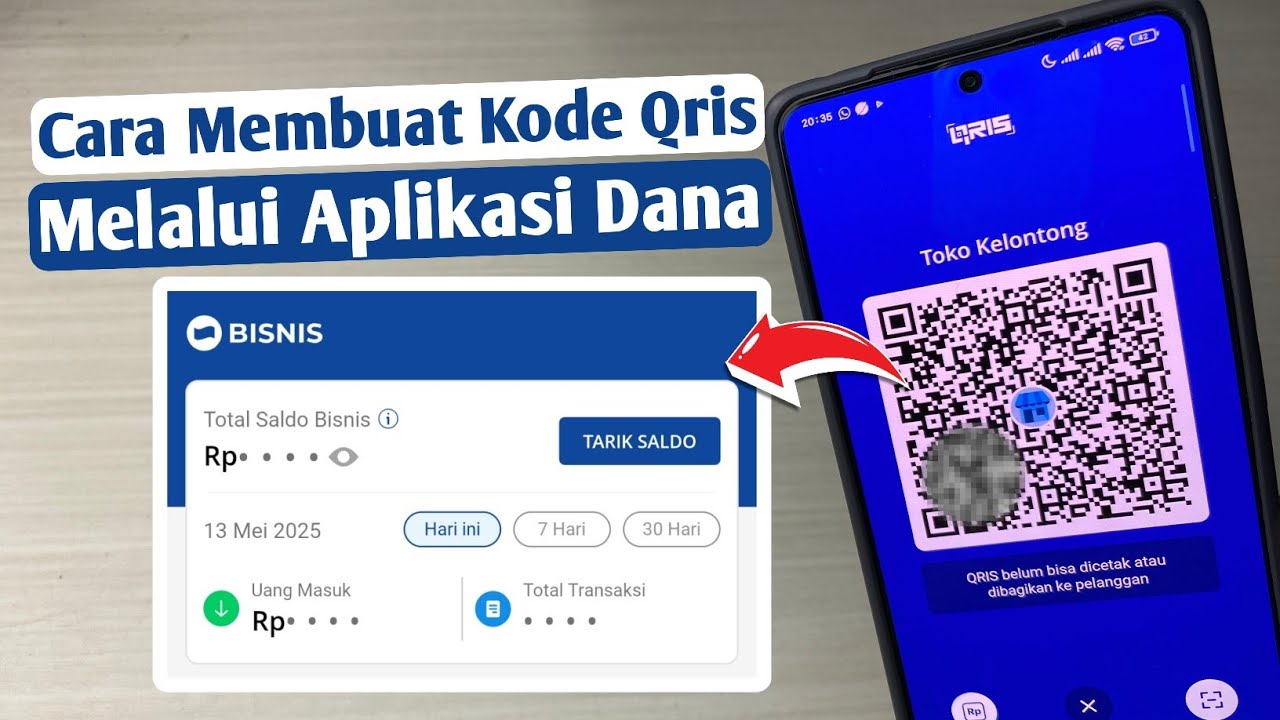 Cara Membuat Kode Qris Di Aplikasi Dana - Untuk Semua Pembayaran!!