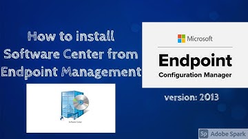 How to install Software Center from Endpoint Manager. #SCCM #SoftwareCenter