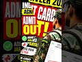 Indian Army Agniveer Admit Card Out 2026 🚨 Download Now 🇮🇳 #shorts #govtjobs