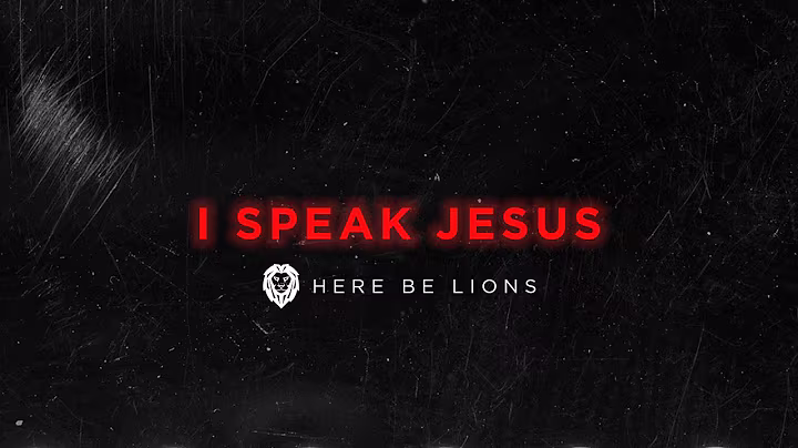 I Speak Jesus (Lyric Video) | I Speak Jesus