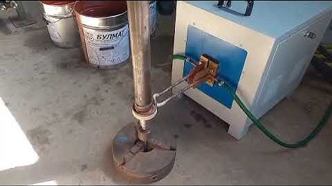 JLC-80KW Induction Heating Machine Quenching Shaft #heattreatment #hardening