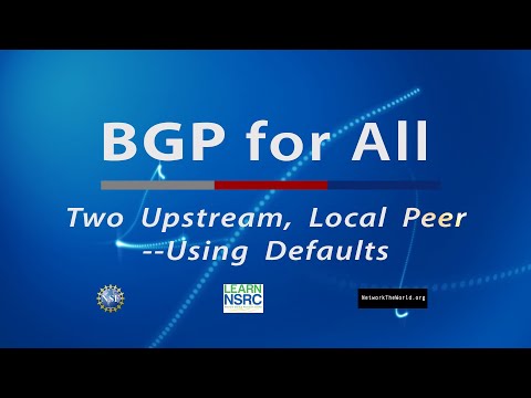 Two Upstream, Local Peer--Using Defaults