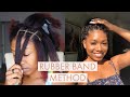 How I Part My Hair For Box Braids, Passion Twists, Etc (Rubber Band Method)