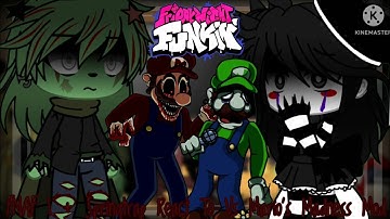 FNAF 1 + Marionette & Springtrap React To FNF Vs Mario