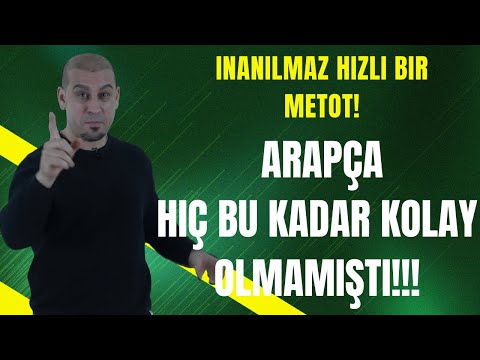 Arapça Hiç Bu Kadar Kolay Olmamıştı!!! Neden Arapça öğrenemiyorsun? | Nasıl Hızlı Arapça öğrenilir?