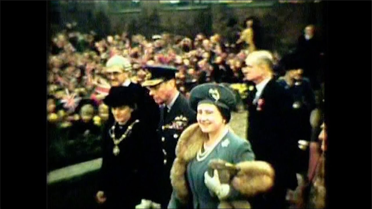 Royal Visit by King George VI & Queen Elizabeth to Middleton, 1946, filmed by Fred Pedley