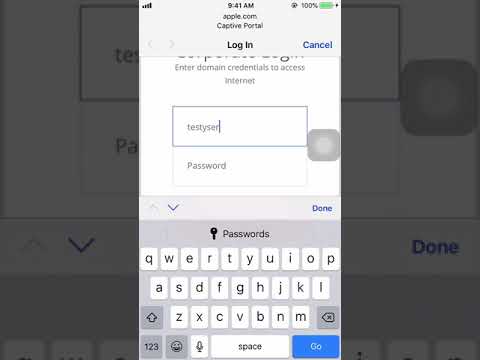 iOS 12 Captive Portal Login