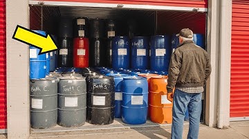 Retired Man Bought a Storage Unit Full of Mystery Barrels… This Changed Everything