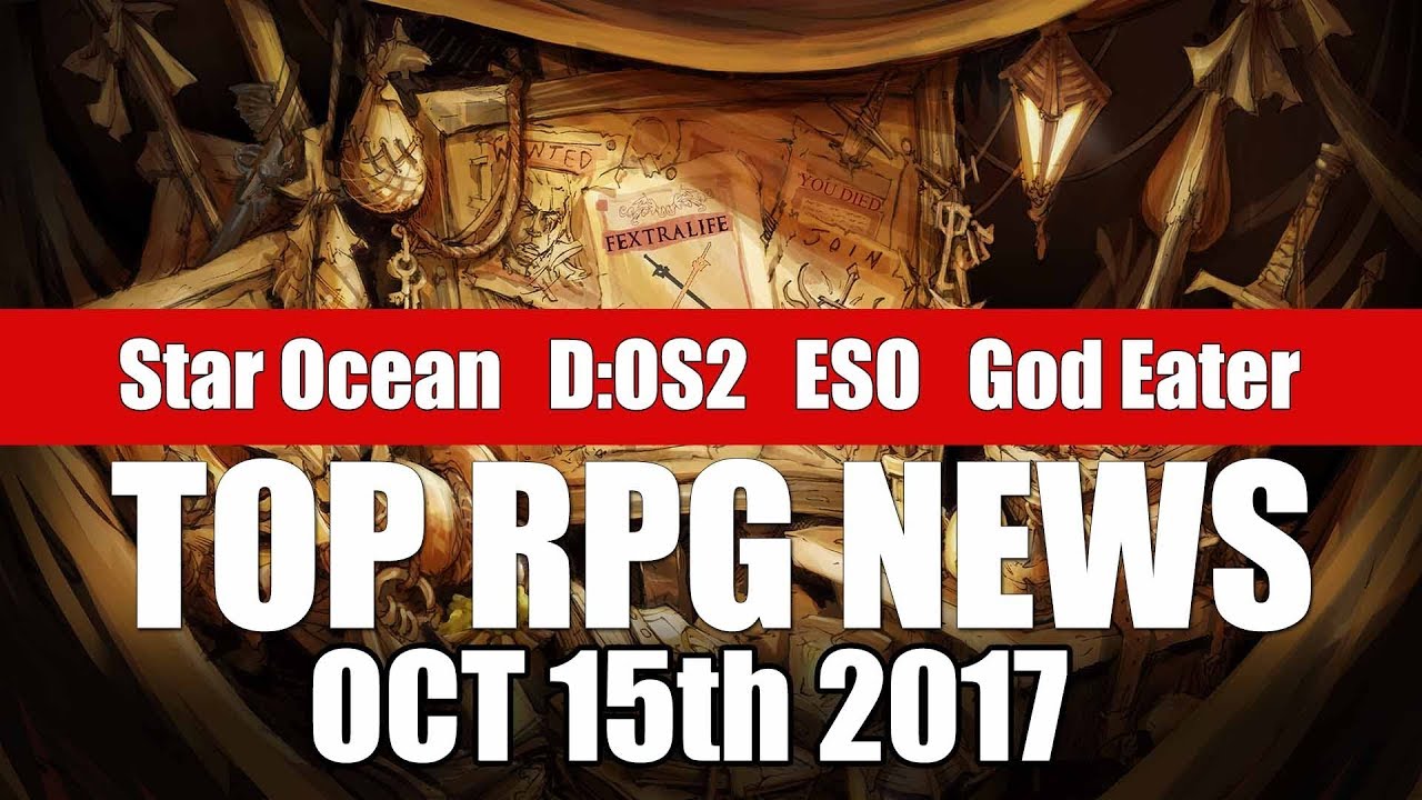 Top RPGs of 2017 News – October 15th, 2017