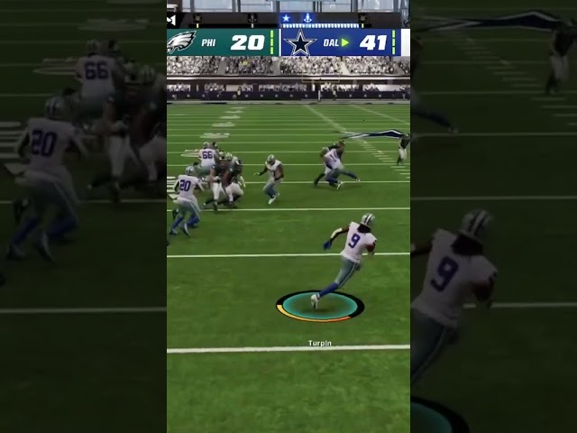 Kickoff touchdown with cowboys #dallascowboys #madden23 class=