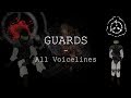 Guards | All Voicelines with Sutbtitles | SCP - Containment Breach (v1.3.2 - v1.3.9)