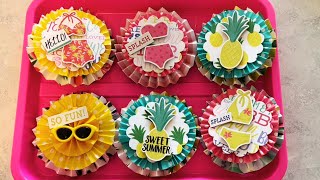 CHUNKY ROSETTES #wednesdayembellies #papercrafting #rosette #papercrafters  August 21 2024