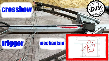 How to make a simple  trigger for a homemade crossbow. Diy.