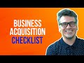 Buying an existing business checklist your 1 priority