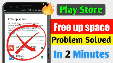 How to Fix Play store Free up space Problem | Not enough space Play store Problem | Hindi / English