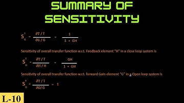Review Of Sensitivity & Introduction to De-Sensitivity Lecture-10 | GATE   ECE GATE EE GATE IN |
