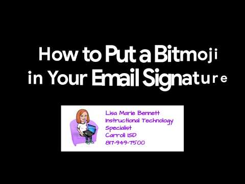 How to Make a Basic Bitmoji Email Signature