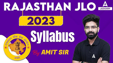 Rajasthan JLO Syllabus 2023 | RPSC JLO Exam Pattern | Junior Legal Officer Syllabus