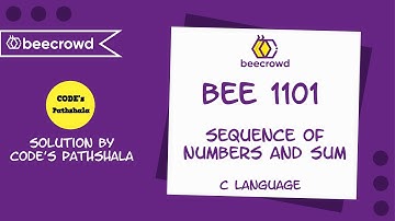 beecrowd Problem 1101 - " Sequence of Numbers and Sum" solution( Bangla ) | C language