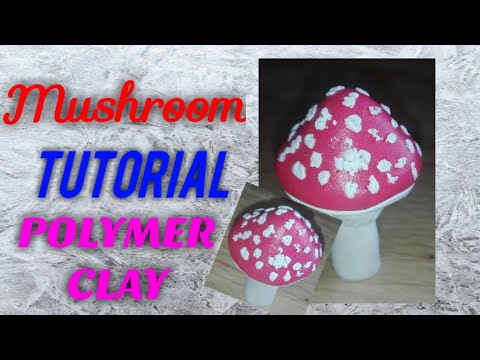 How To Make A Mushroom - Polymer Clay - Fairy Garden - YouTube