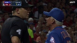 NYM@STL: Collins gets tossed for arguing with umpire