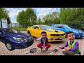 Thief Mr. Joker on Hover Stole Car Keys VS Mr. Joe on Camaro Kids Video