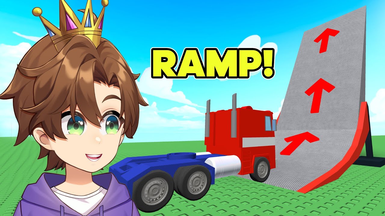 I Drive Truck UP BIG RAMP on Roblox