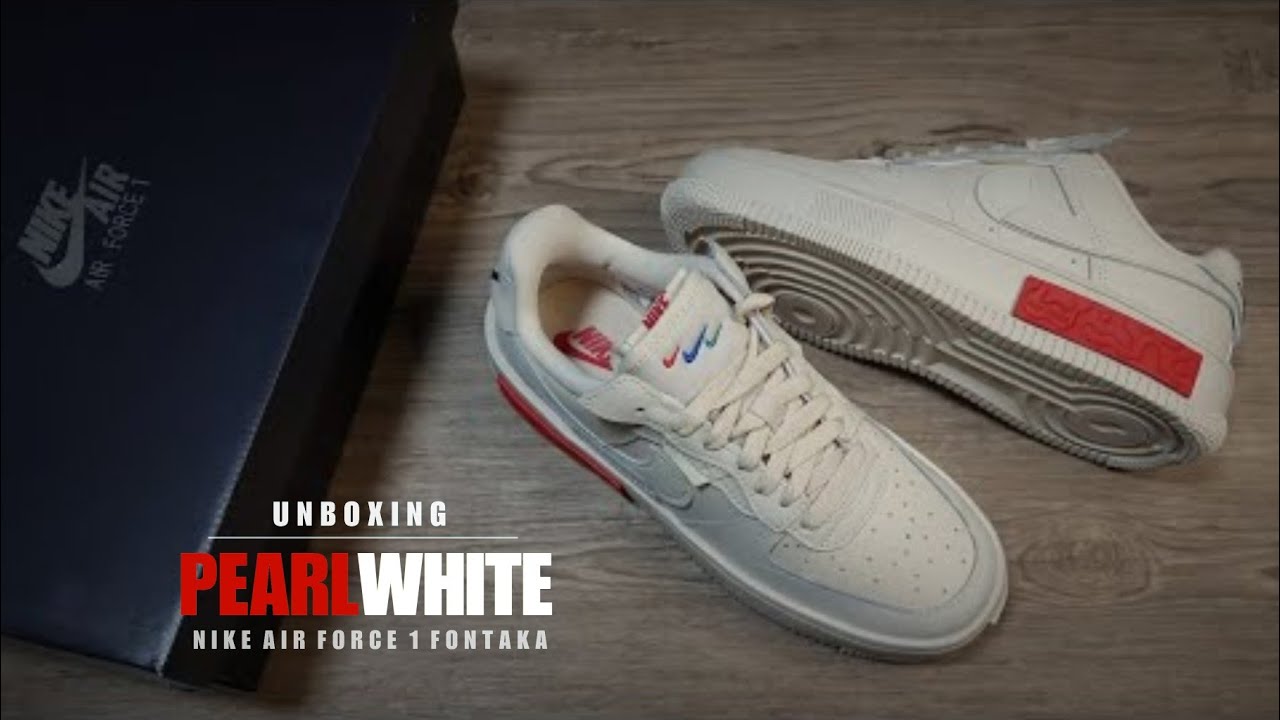 UNBOXING PEARL WHITE 2021 Nike Air Force 1 Fontanka - YouTube