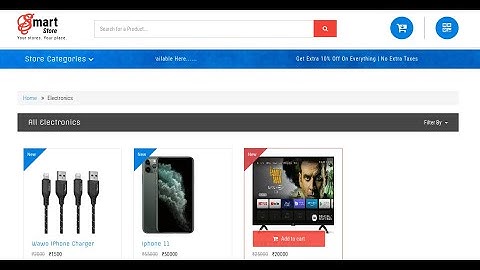 Online Shopping Store 🛒 Project (with QR CODE SCANNER 🤳) in PHP/HTML5/CSS/Javascript/Mysql