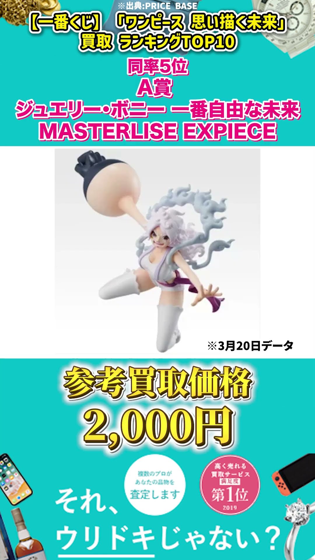 一番くじ】一番くじ「ワンピース 思い描く未来」買取 ランキングTOP10