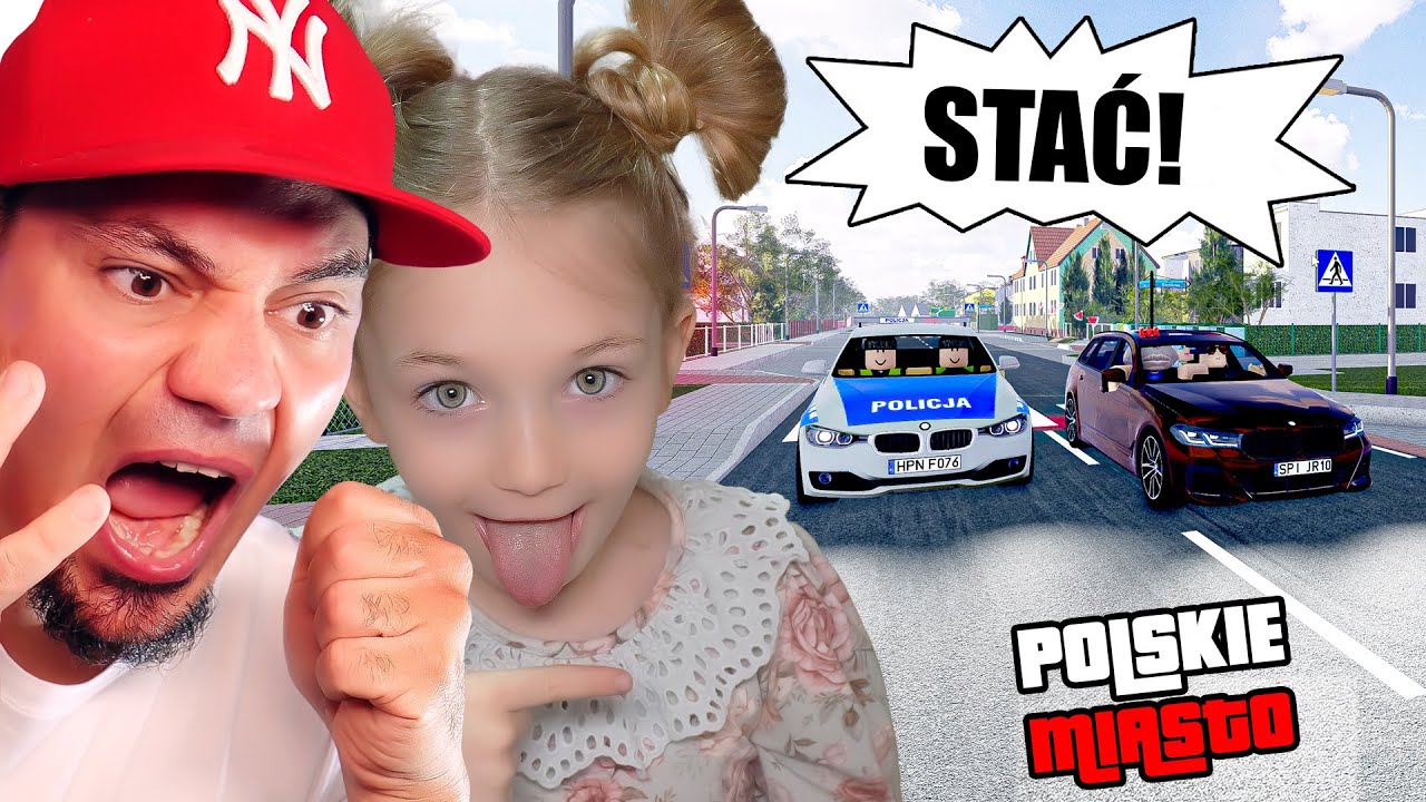 🚗🚓 Lara + Rzakob i Wyścigi z POLICJĄ w PCD! | Polish Car Driving z @Rzakob  i @Juniorsky Plus