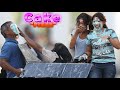 Cake public prank  sabing wag sumilip ang kulit nyo kasi yan tuloy