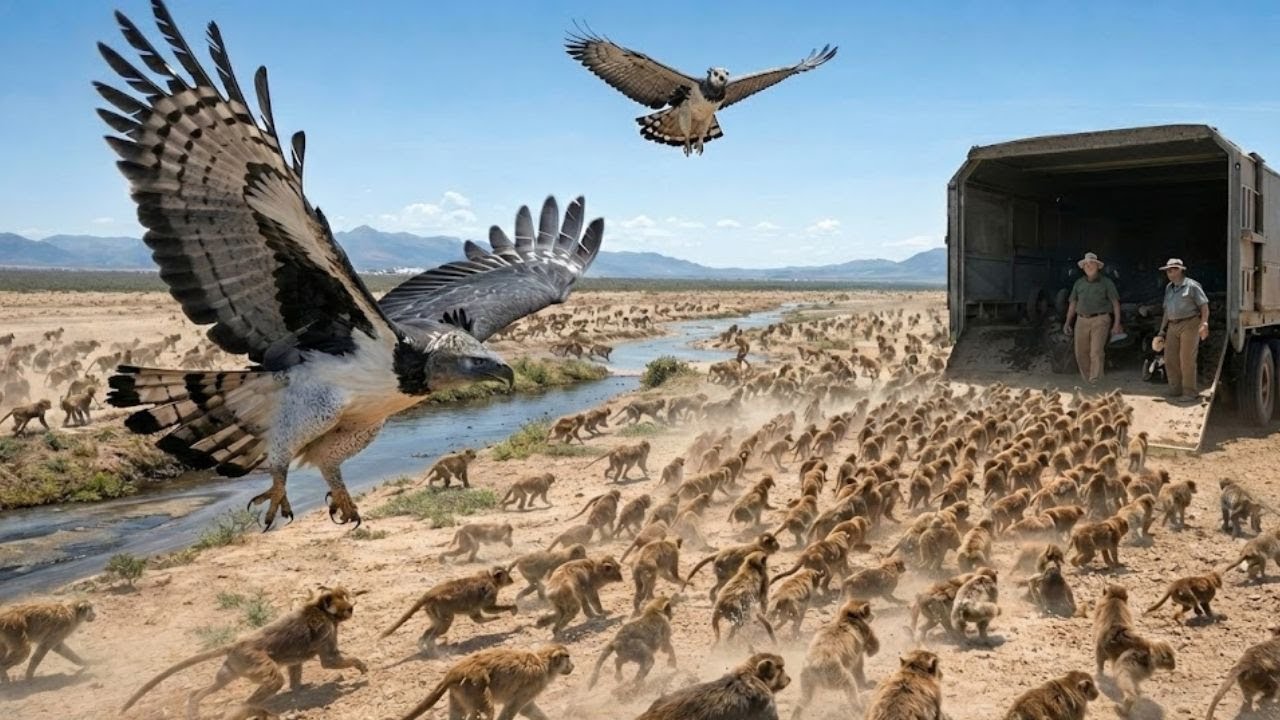 Soltaram duas harpias numa ilha cheia de macacos — o que ocorreu horrorizou cientistas