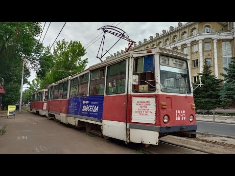 Саратов 71-605 (КТМ5М3) маршрут 3 б/н СМЕ 1249+1251 (18.08.2022)