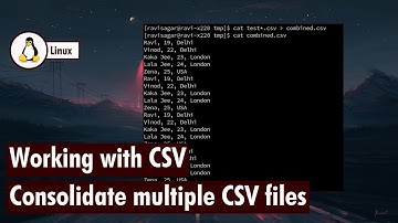 Consolidate CSV files