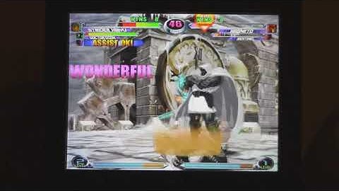 MvC2: Locdown - Strider Ambiguous Crossup with Orbs to Teleport Air Throw reset into Doom AAA