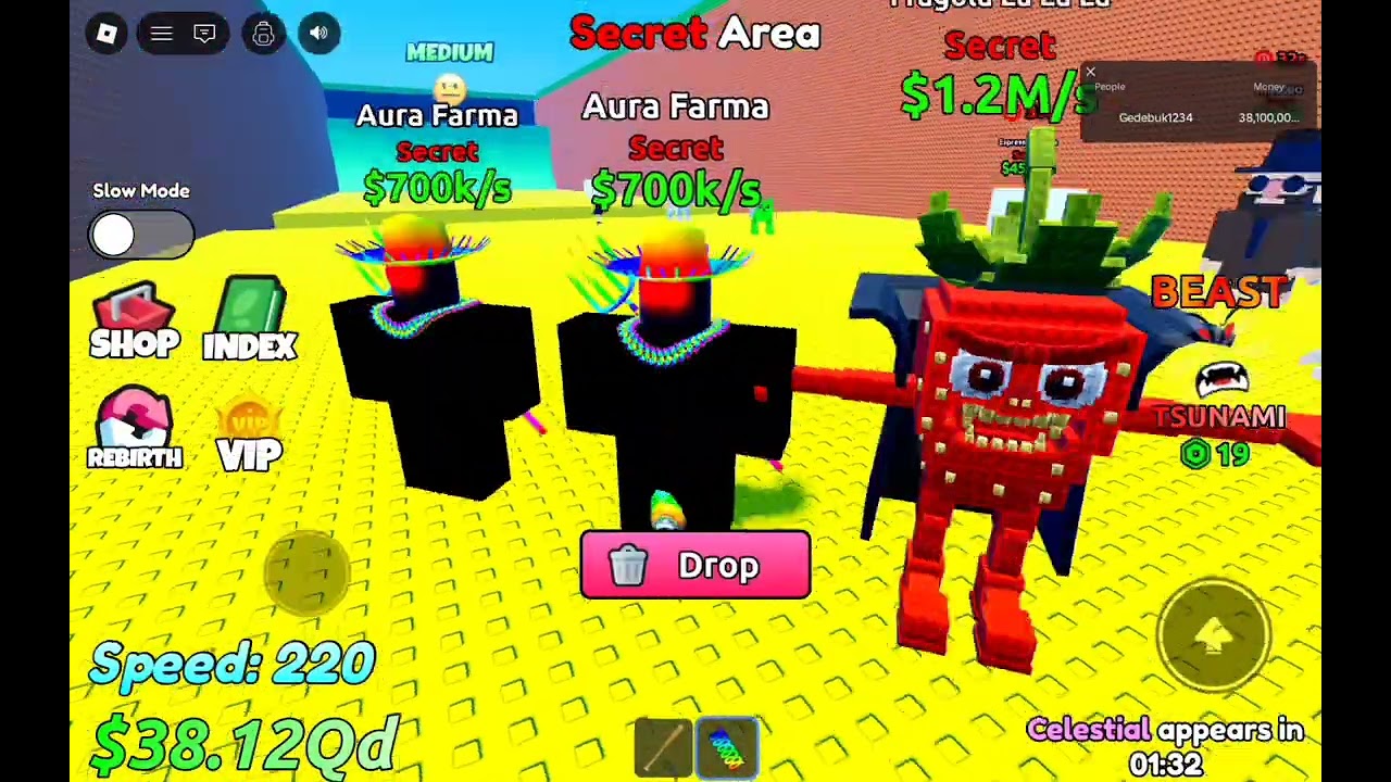 Spiller escape tsunami for brainrots!