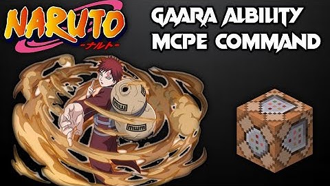 [Gaara Ability Tutorial] Mcpe Command