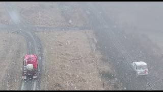 Chasing Trains in a Snowstorm in the MAN 4x4 Truck