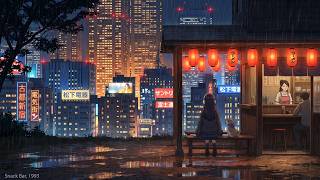 Old Tokyo Snack Bar in the Rain, 1993 🏮 Warm 90's Lofi Ambience for Late Nights, Overthinking screenshot 1