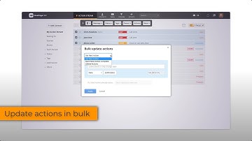 How to update actions for multiple contacts | OnePageCRM How To
