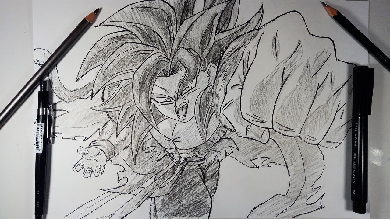 HOW TO DRAW / COMO DESENHAR GOKU XENO (PASSO A PASSO) Dragon Ball Heroes 