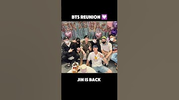 BTS REUNION 💟 JIN military discharge 🙂💜 #shorts #bts #jin #kpop #kpop #kpopidol