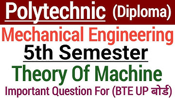 Theory of Machine (TOM) most Important Questions series for Mechanical Engineering. 5th Semester