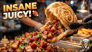 Beast Street Food [Day 22] 🫓 Baiji Bun &amp; Braised Pork | Chinese Food