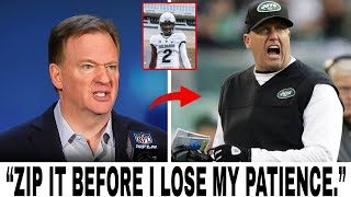Rex Ryan SHOCKED As NFL Commissioner PUBLICLY WARNED Him Over Shedeur Sanders Insult!