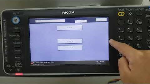 RICOH MP C4502 - SC RESET