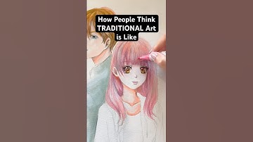 How People Think TRADITIONAL Art is Like #drawing #art #artskills #artlovers #fypage #artcommunity
