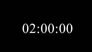 2 Hour Silent Timer ⏰ | Soft Ending Alarm | No Music | Focus, Study, Work, Reading &amp; Productivity