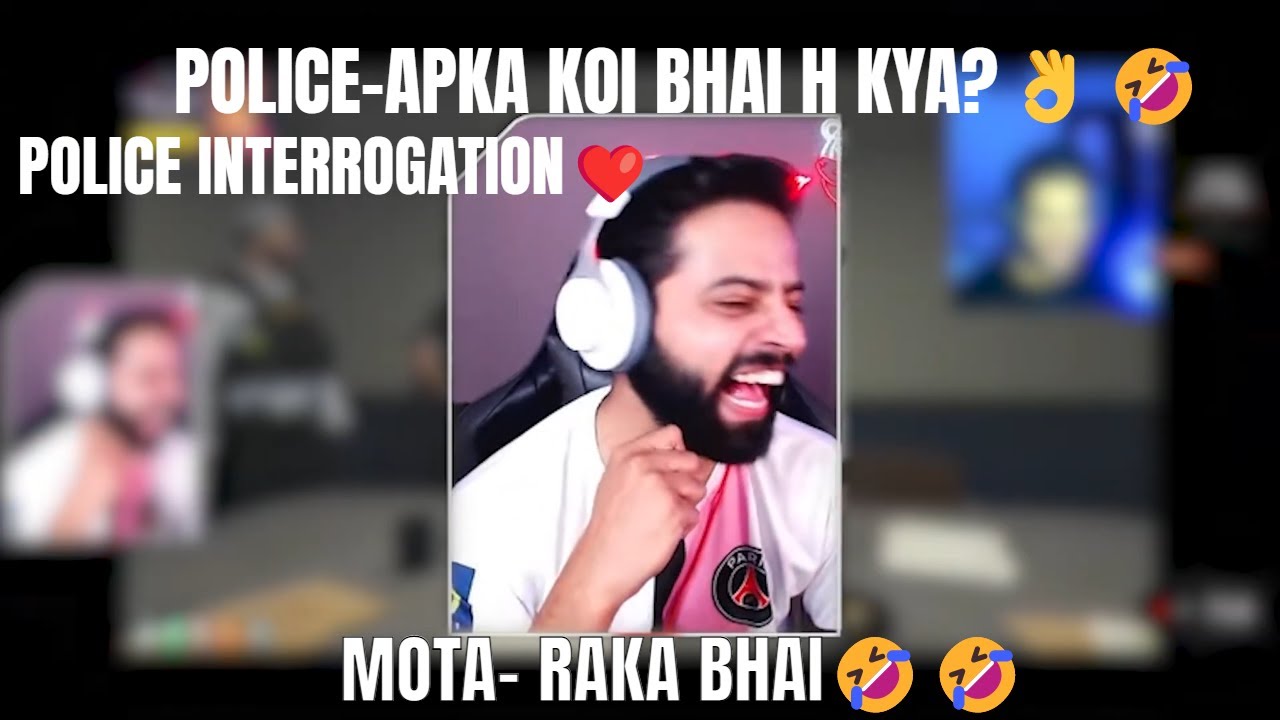@RakaZoneGaming REACTS ON MOTA BHAI FAMILY INTRODUCTION TO POLICE🤣🤣| VLT RP👌
